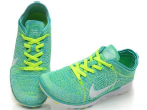 Nike Free Run Flyknit 5.0 зеленые