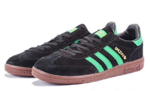 Adidas Spezial черные с зеленым (39-44)