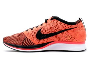 Nike Flyknit Racer оранжевые с черным (40-44)