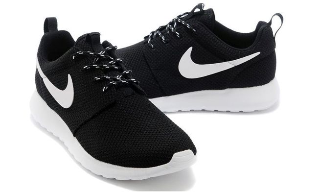 Nike Roshe Run (Black/White) черно 