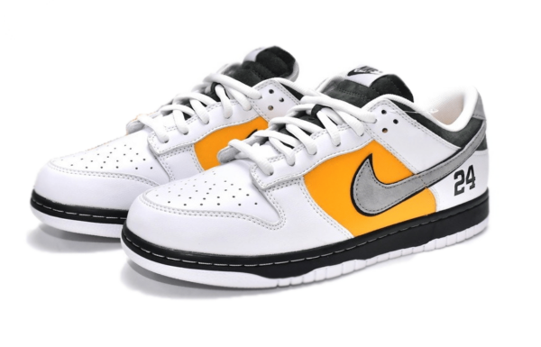 Nike SB Dunk Low Pro Kobe Otomo Katsuhiro бело-желтые с серым кожаные мужские (40-44)