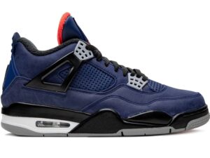 Зимние Nike Air Jordan 4 WNTR Winterized Loyal Blue синие нубук мужские (40-44)